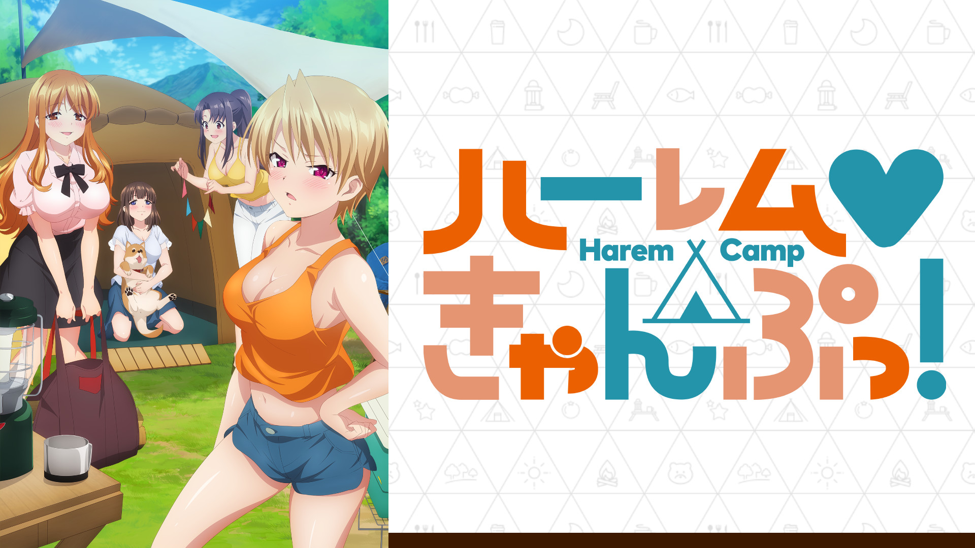 ハーレムきゃんぷっ!【オンエア版】 - dアニメストア キービジュアル