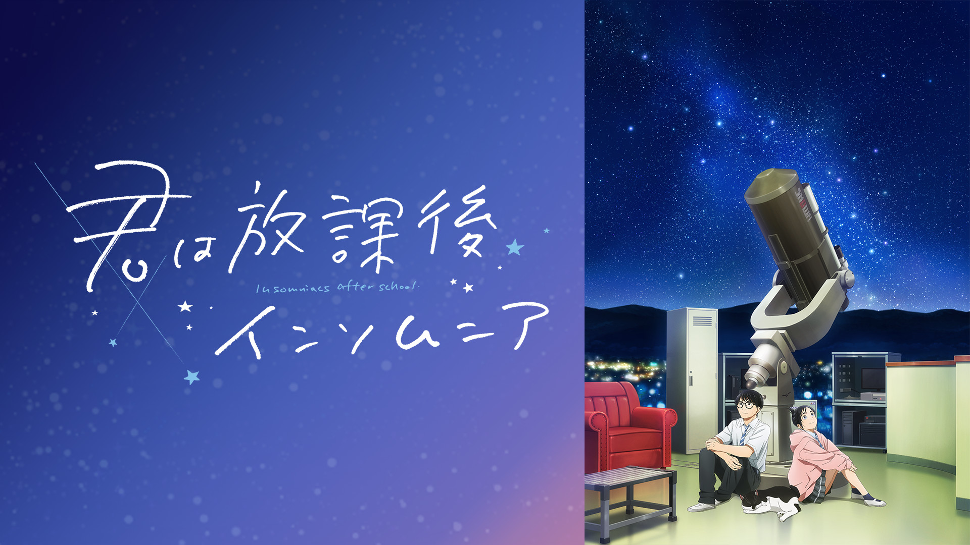 TVアニメ「君は放課後インソムニア」 - dアニメストア キービジュアル