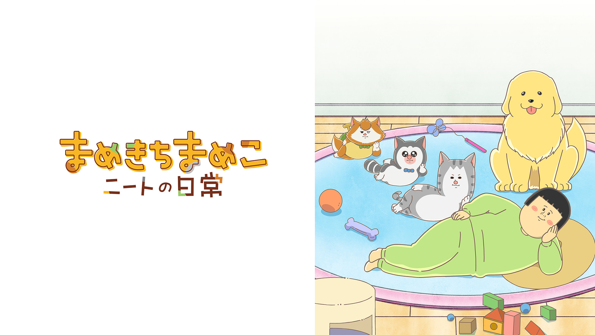 まめきちまめこニートの日常 - dアニメストア キービジュアル