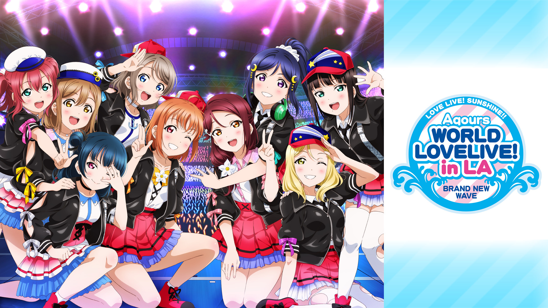 LOVE LIVE! SUNSHINE!! Aqours World LoveLive! in LA ~BRAND NEW WAVE~ - dアニメストア キービジュアル