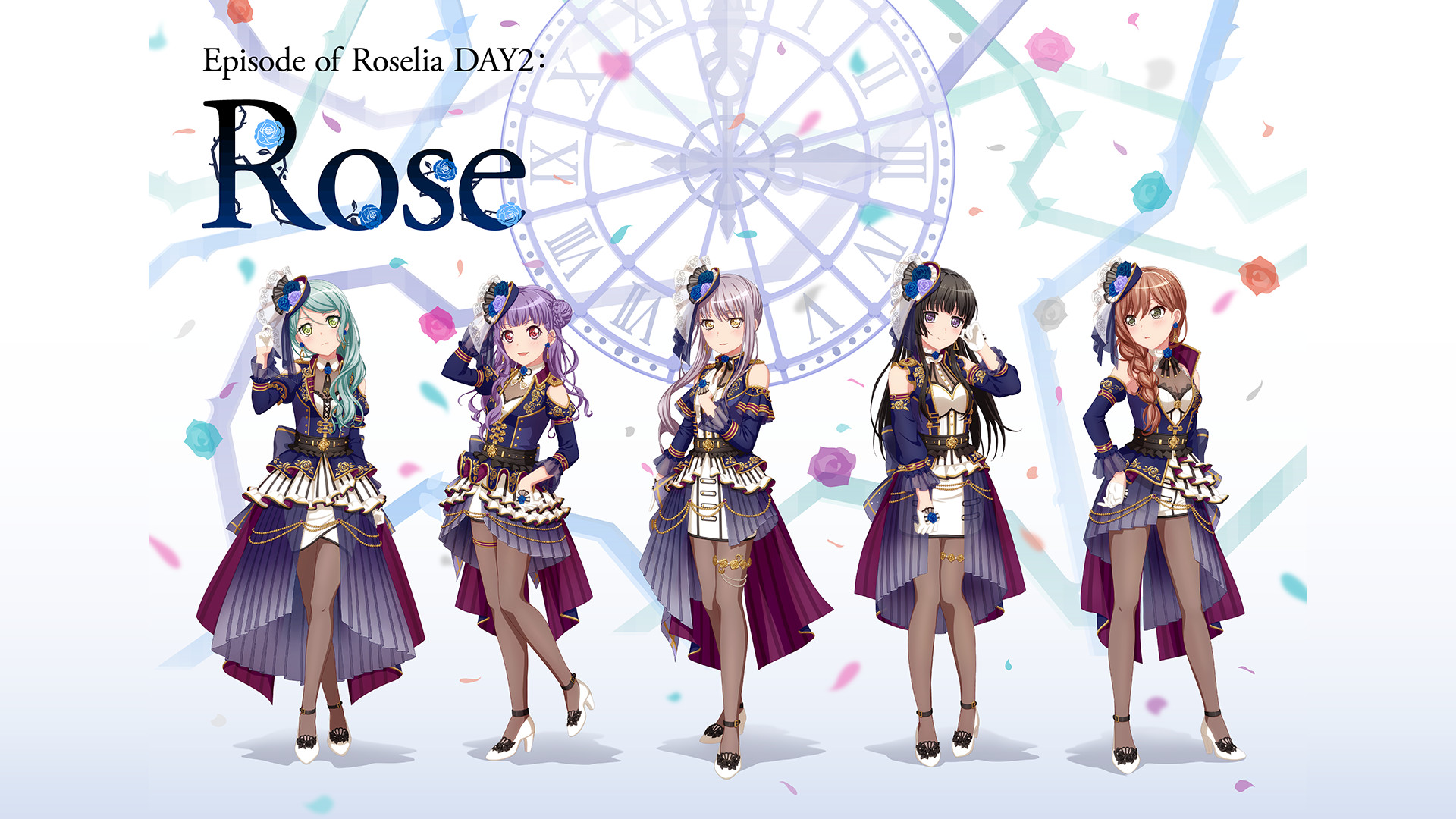 Roselia単独ライブ「Episode of Roselia DAY2 : Rose」 - dアニメストア キービジュアル