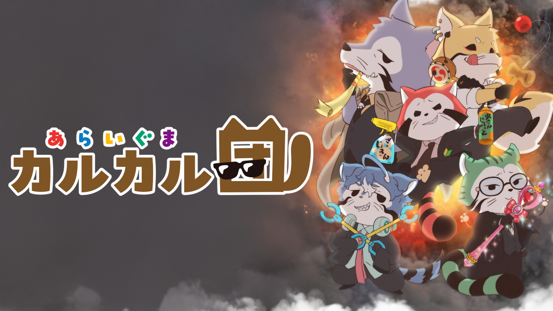 あらいぐま カルカル団 - dアニメストア キービジュアル