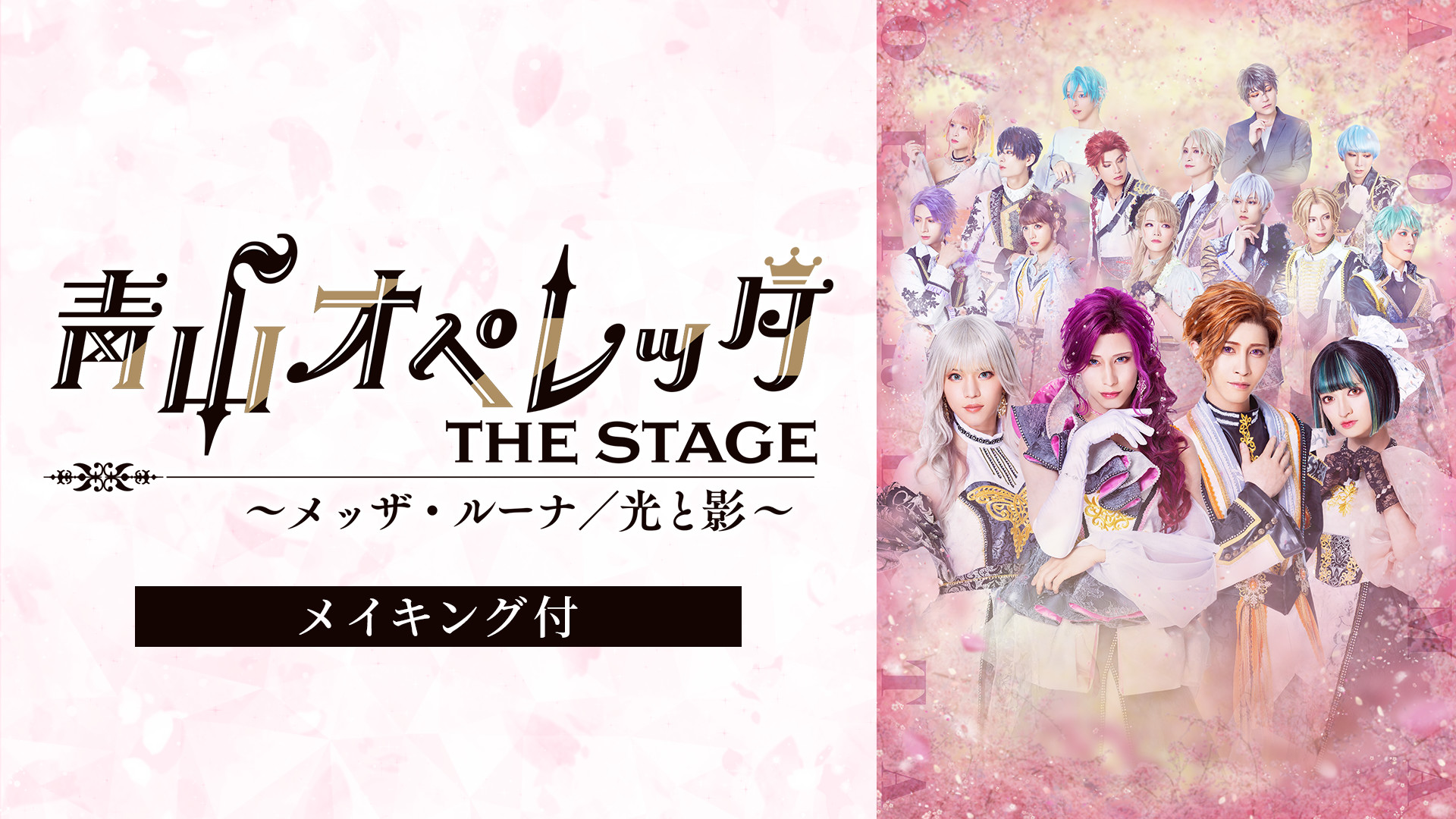 青山オペレッタ THE STAGE ~メッザ・ルーナ/光と影~(メイキング付) - dアニメストア キービジュアル