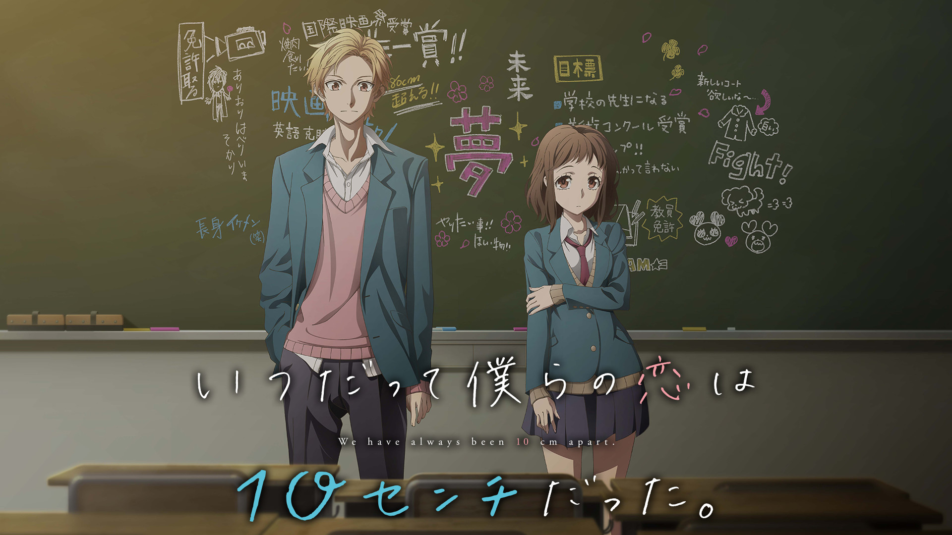 TVアニメ「いつだって僕らの恋は10センチだった。」 キービジュアル