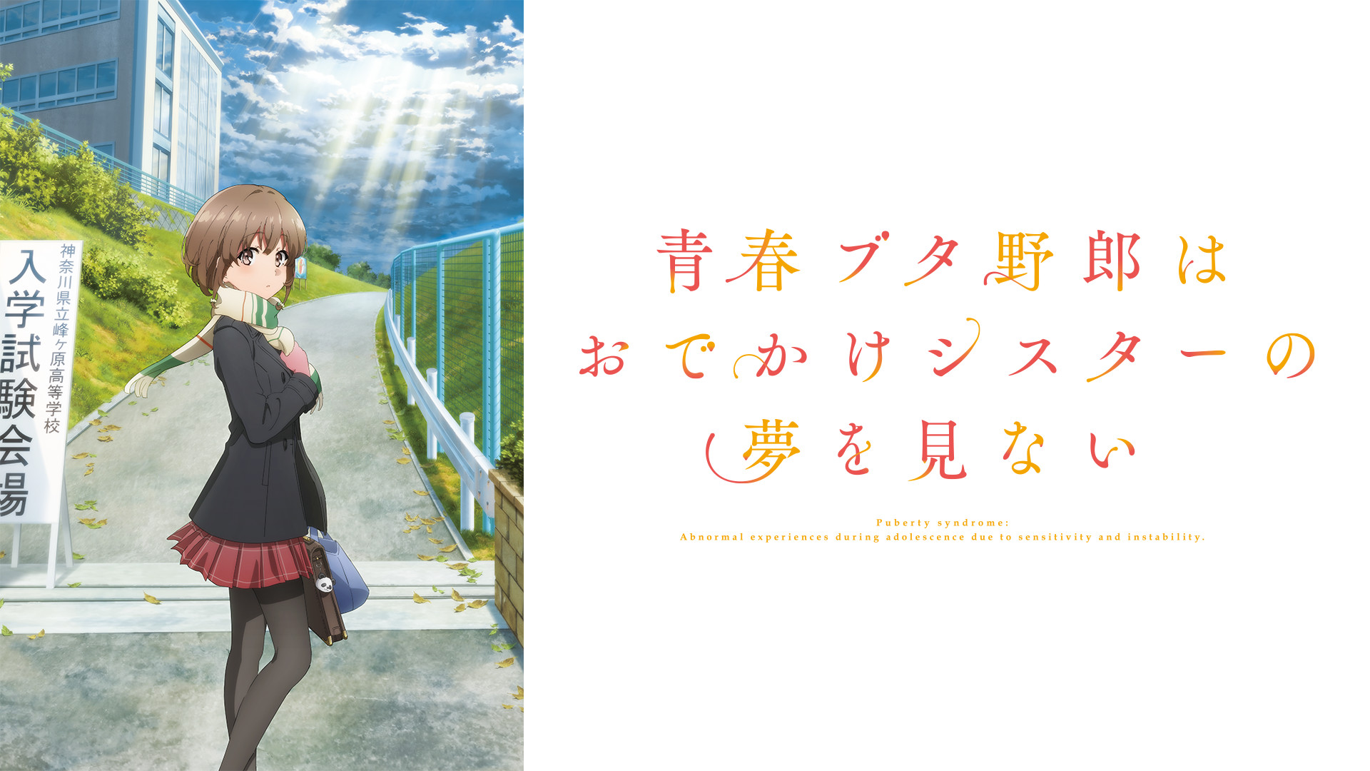 青春ブタ野郎はおでかけシスターの夢を見ない キービジュアル